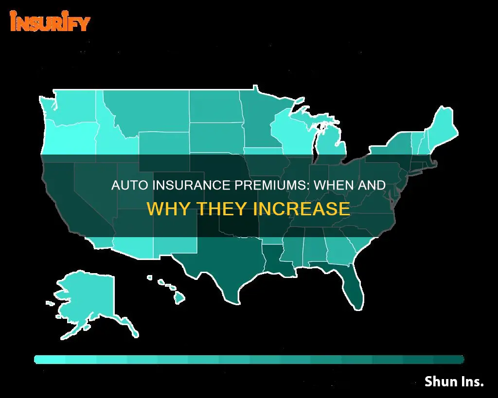 when does your auto insurance go up