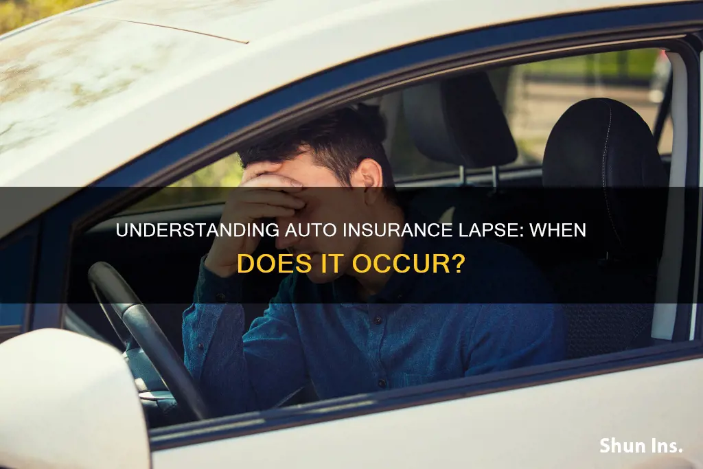 when is auto insurance considered lapsed