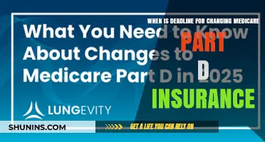 Deadline for Changing Medicare Part D Insurance Plans