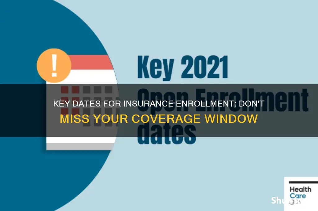 when is enrollment for insurance