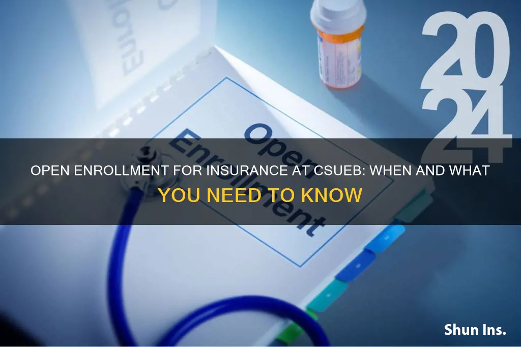 when is open enrollment for insurance csueb