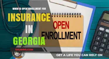 Open Enrollment Dates for Georgia Insurance