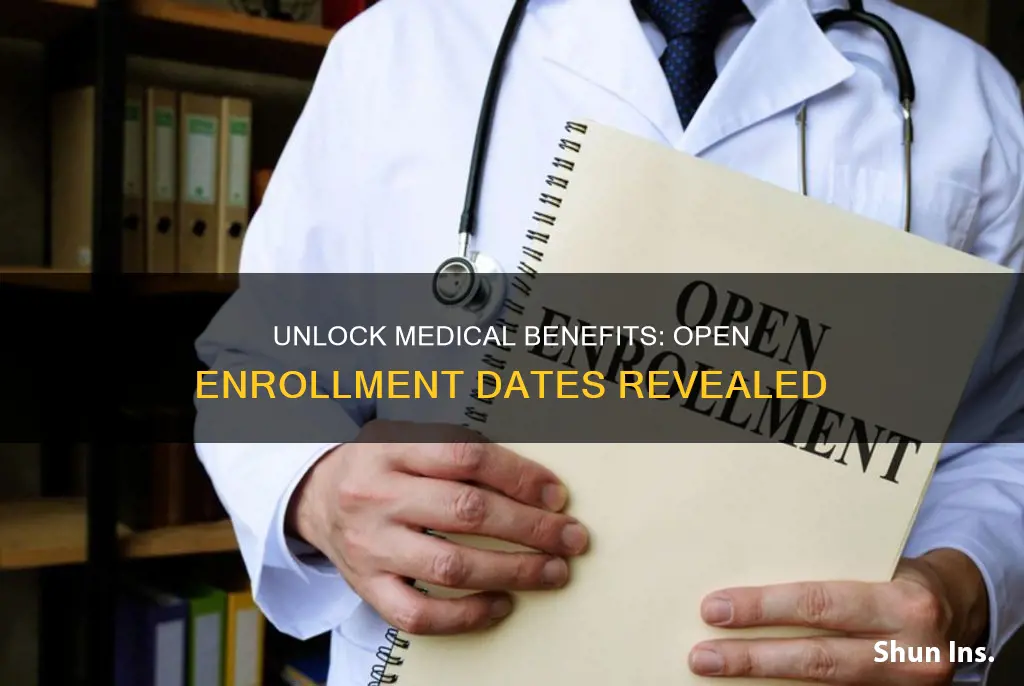 when is open enrollment for medical insurance