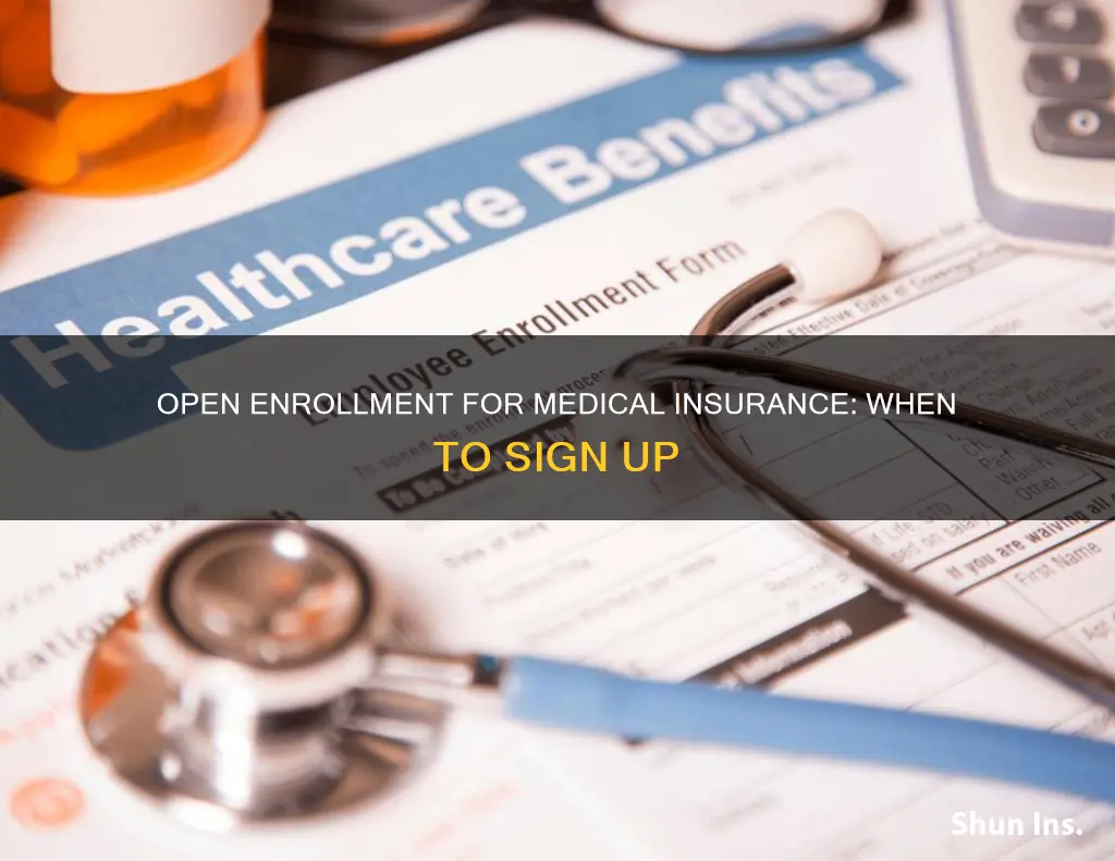 when is open enrollment for medical insurance
