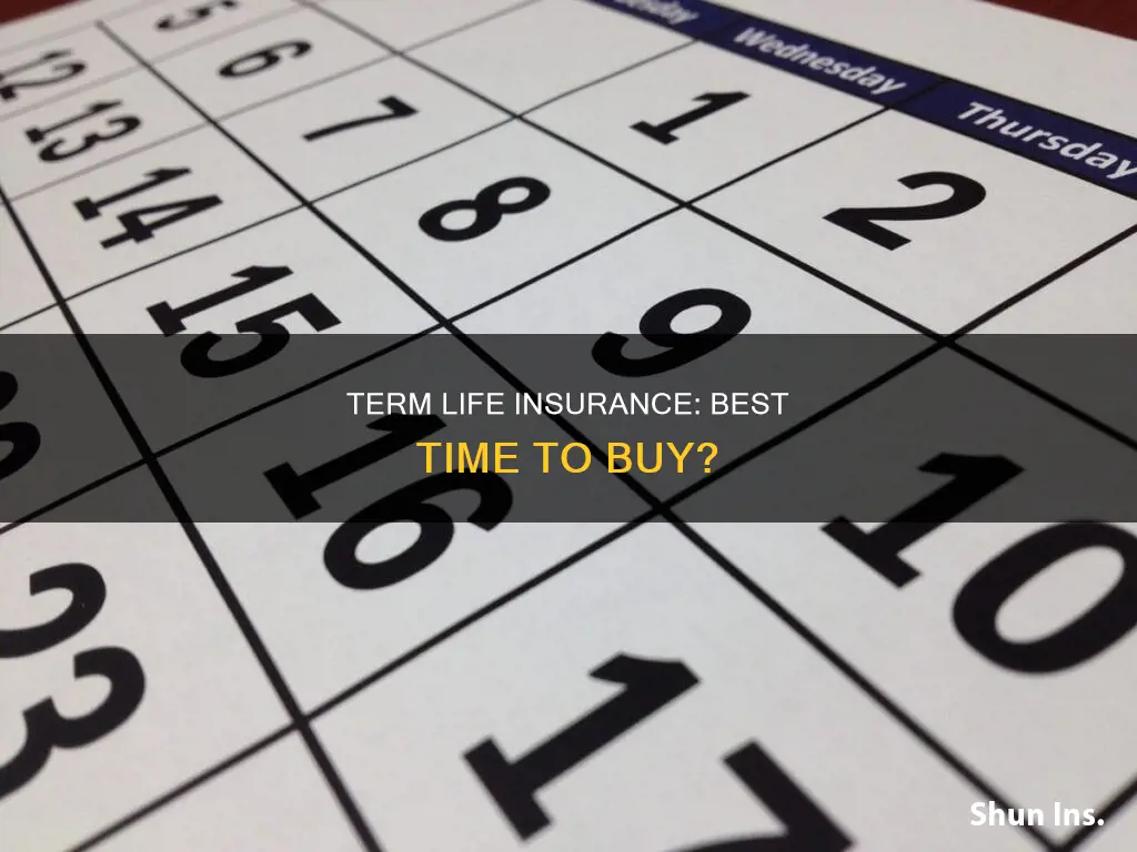 when is the best time to get term life insurance