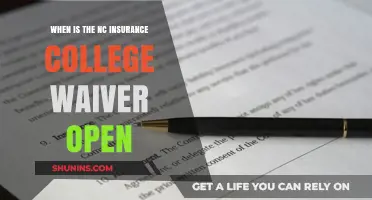 Insurance Waiver for NC College Students: Open Dates