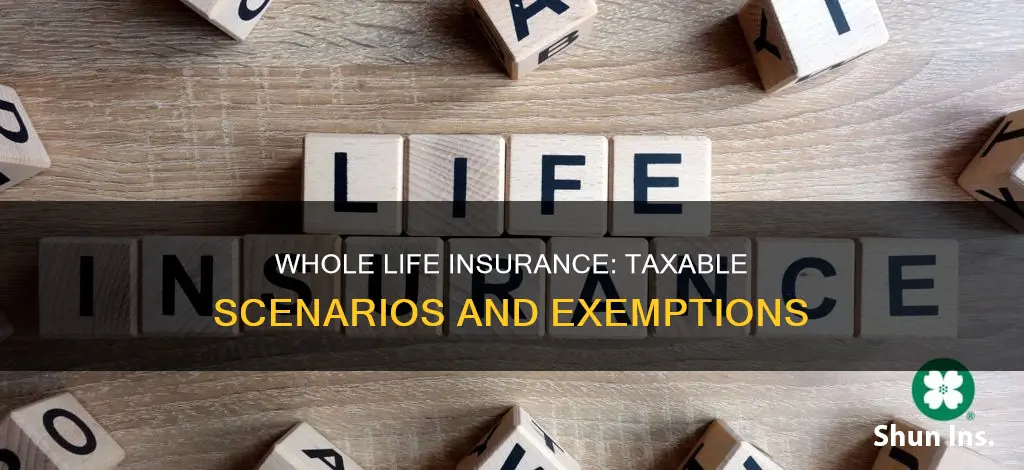 when is whole life insurance taxable