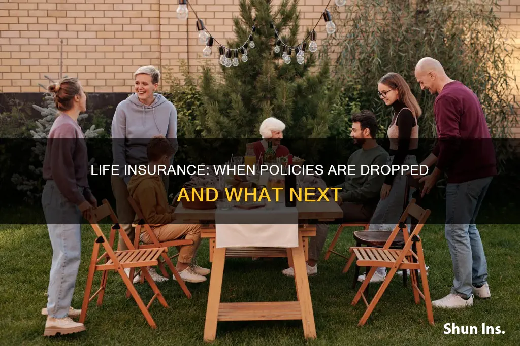 when life insurance is droppeed