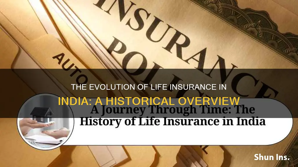 when life insurance started in india