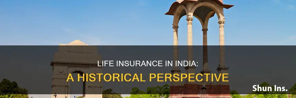 when life insurance started in india
