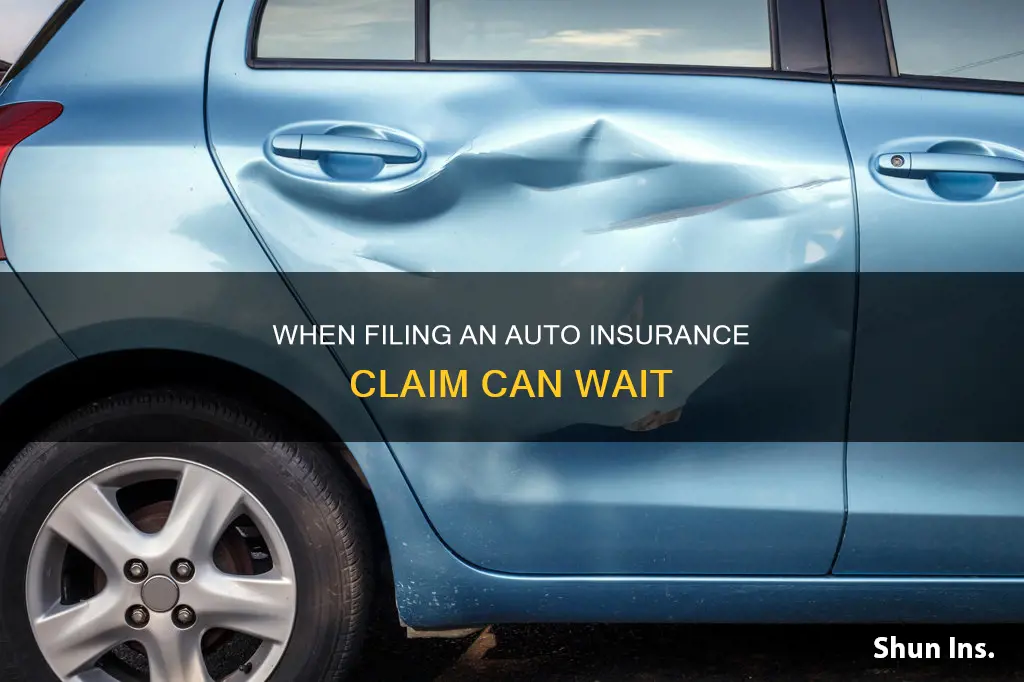 when not to file an auto insurance claim