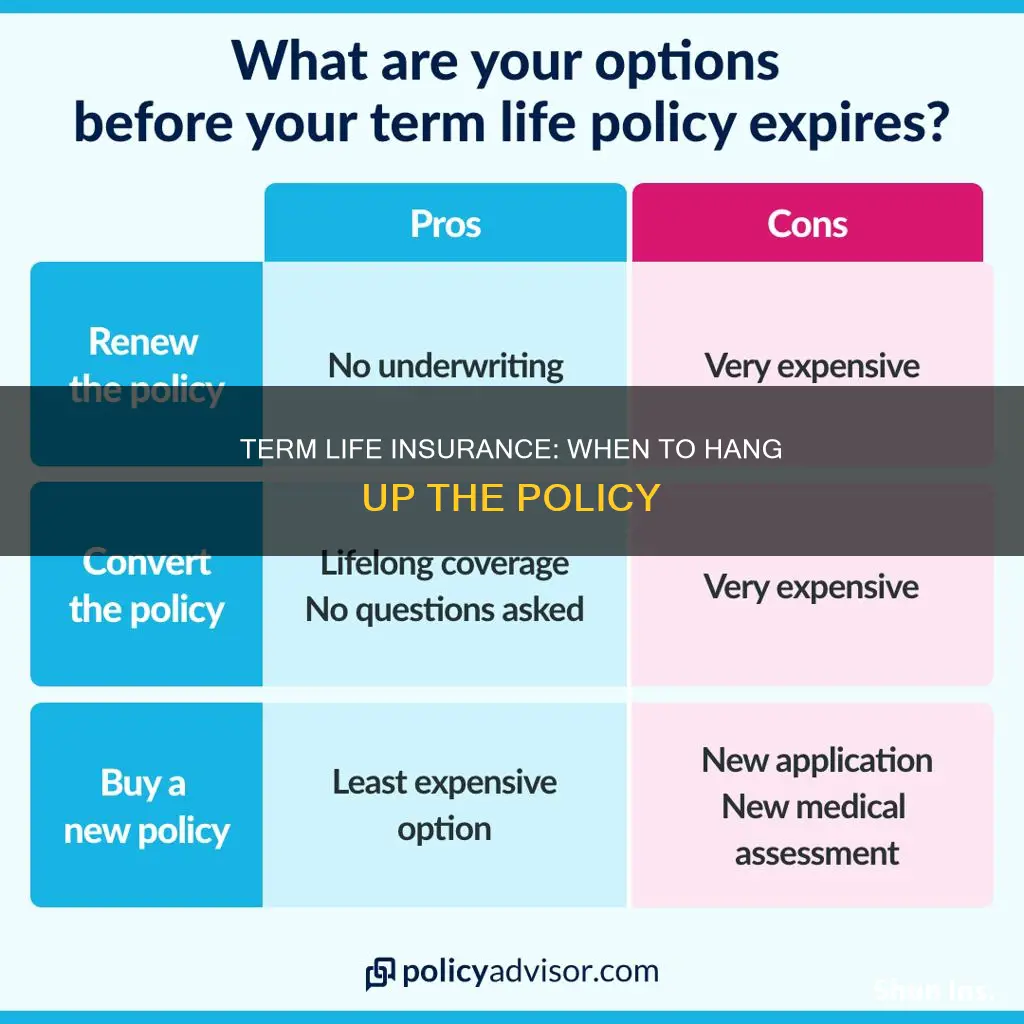 when should I give up term life insurance