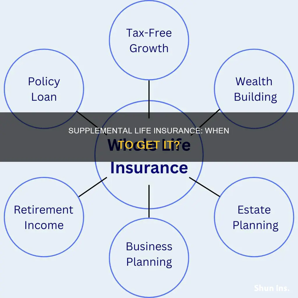when should you get supplemental life insurance