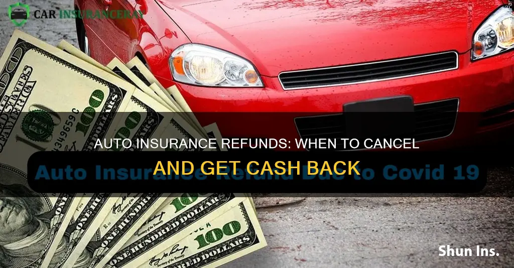 when to cancel previous auto insurance when get a refund