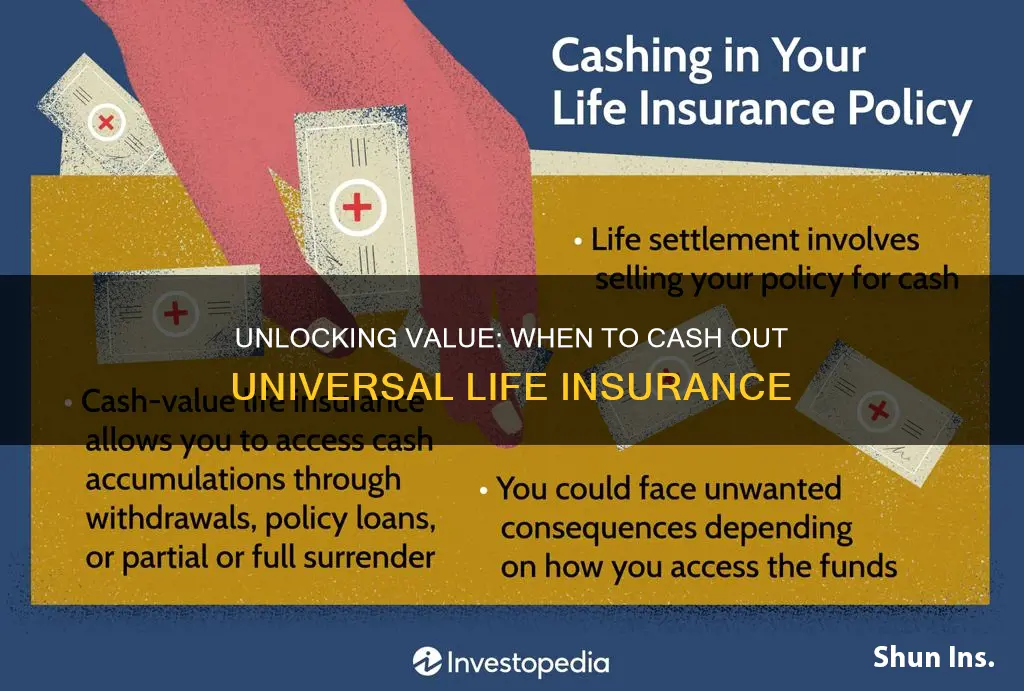 when to cash out universal life insurance