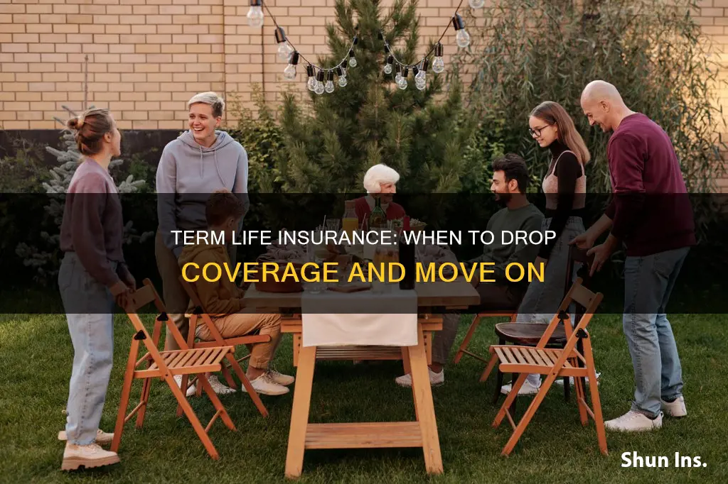 when to drop term life insurence