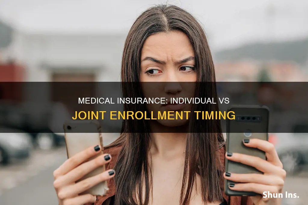 when to enroll medical insurance individually or jointly