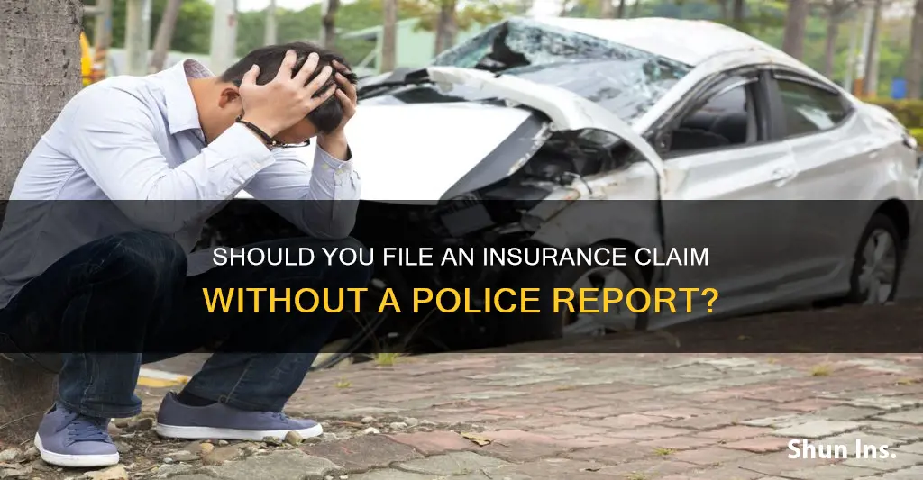 when to file insurance claim auto person leaves no police