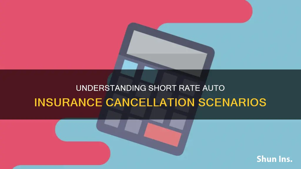 when would a short rate cancellation apply to auto insurance