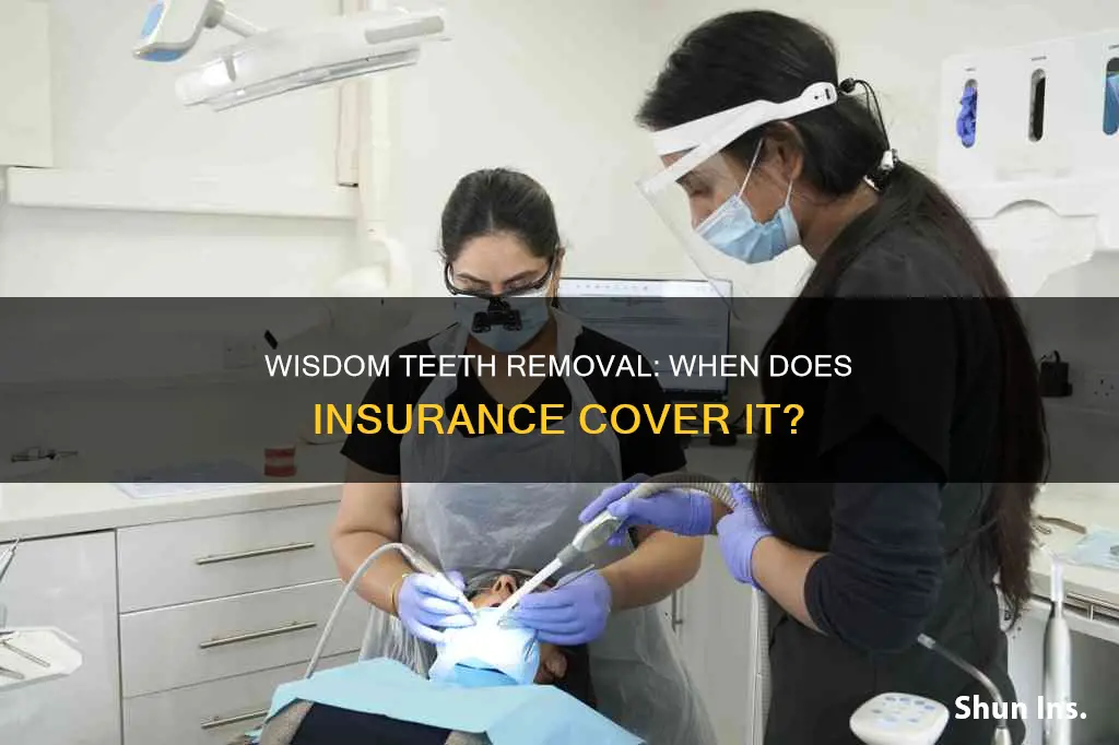 when would wisdom teeth removal go to medical insurance