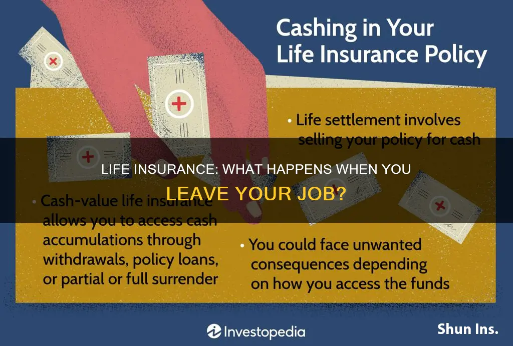 when you leave a job do you lose life insurance