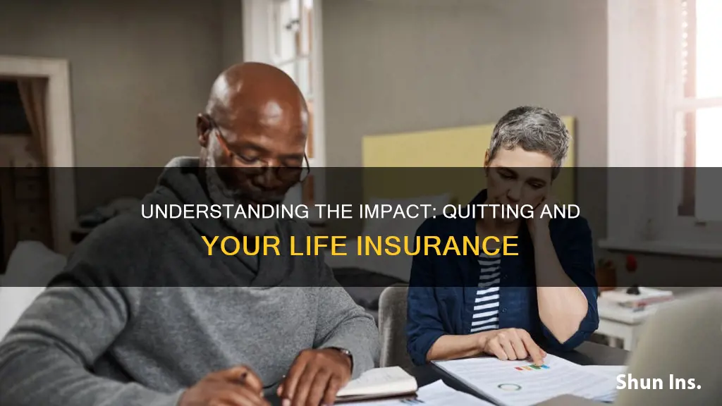 when you quit do you lose life insurance