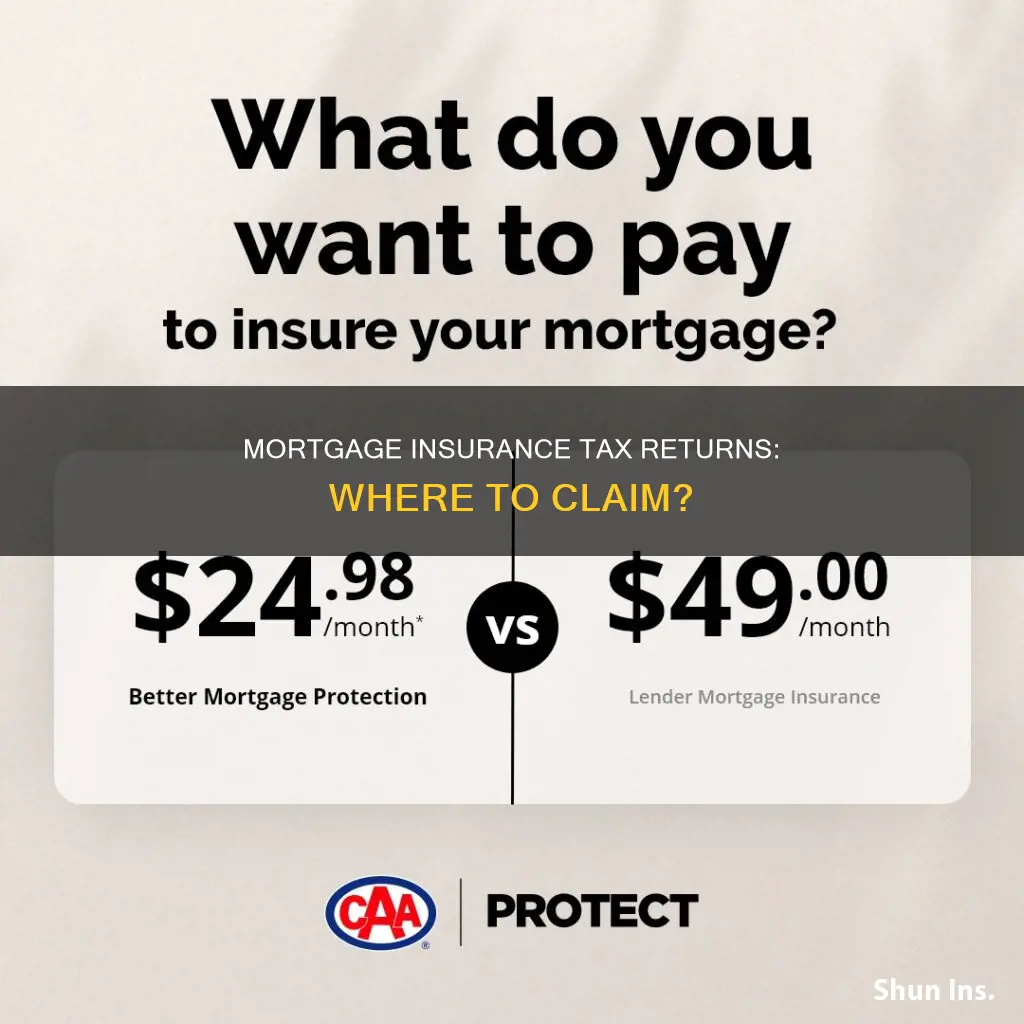 where are mortgage insurance on tax return