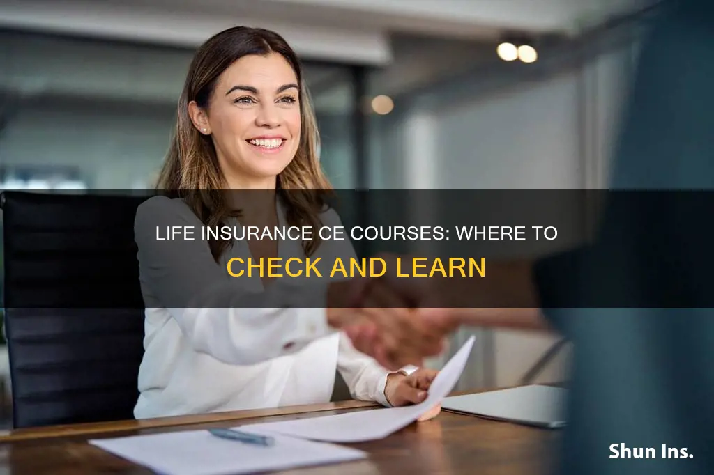 where can I check my life insurance ce courses