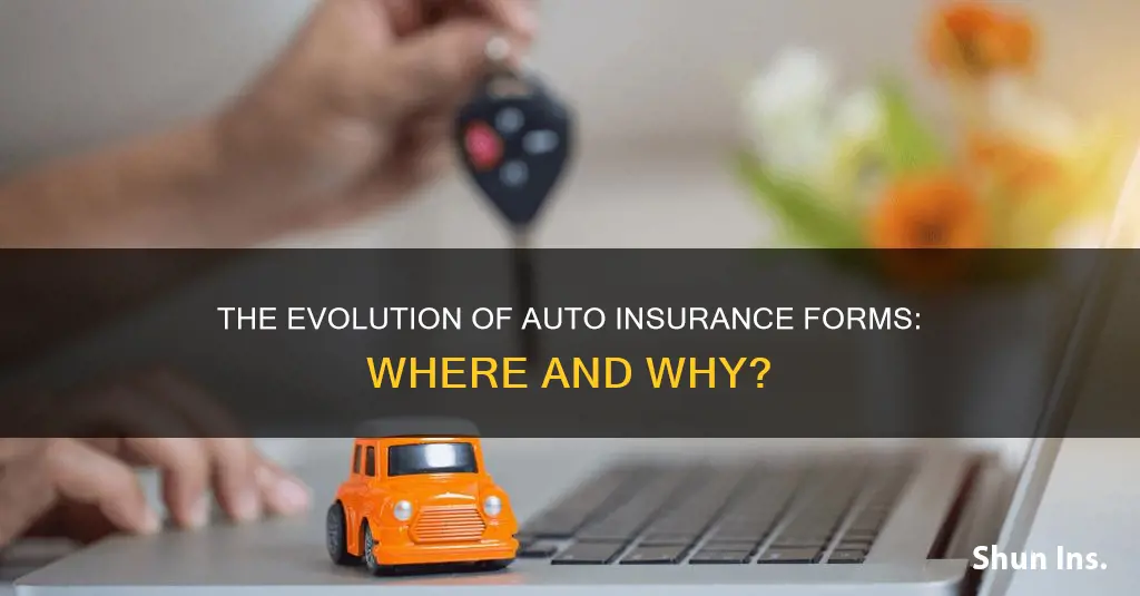 where do auto insurance forms come from