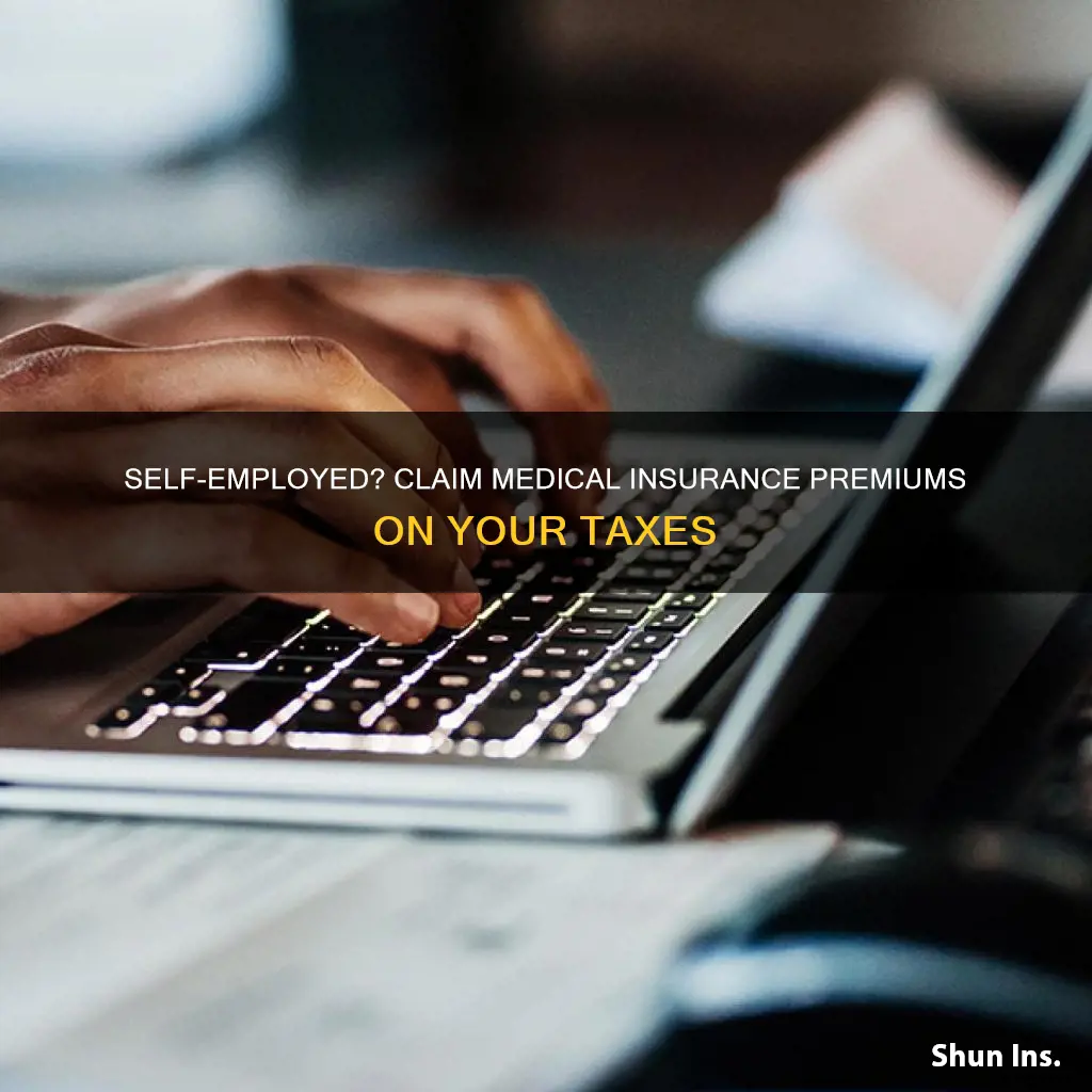 where do I claim self employed medical insurance premiums