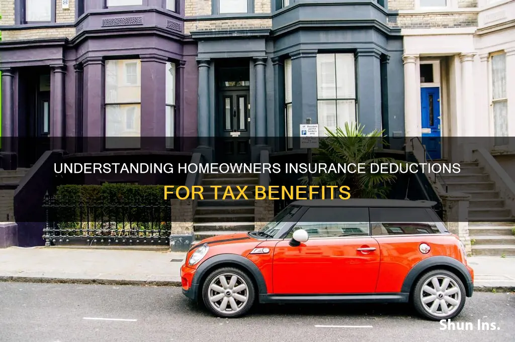 where do I deduct homeowners insurance