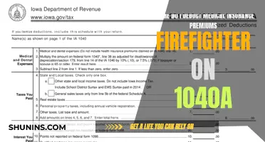 Deductions for Firefighter Medical Insurance Premiums on Your 1040A