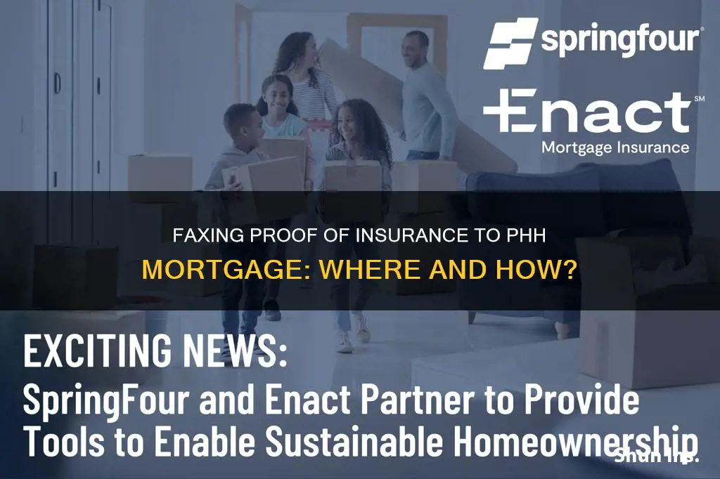 where do I fax proof of insurance to phh mortgage