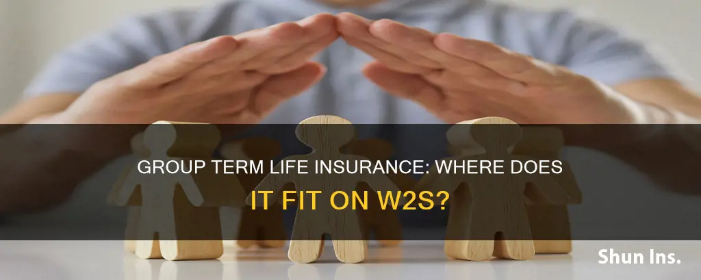 where do you put group term life insurance on w2
