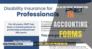 Insurance Fees: Accounting Form Placement