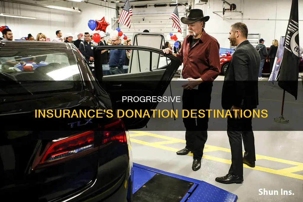 where does progessive insurance donate money