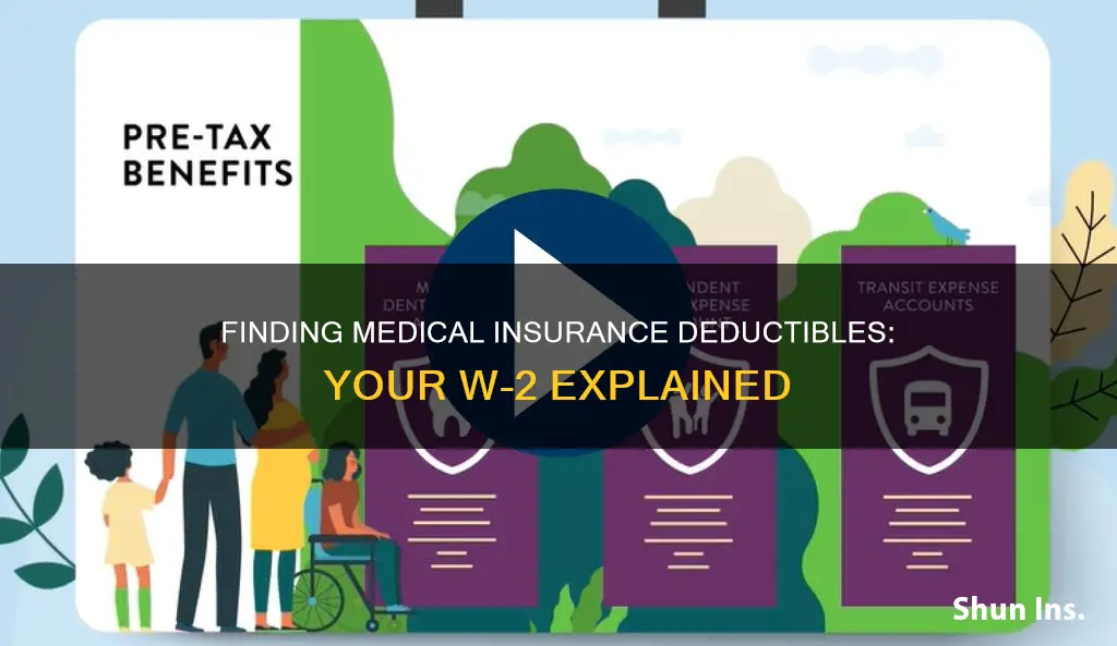 where I can find medical insurance deductible in w2