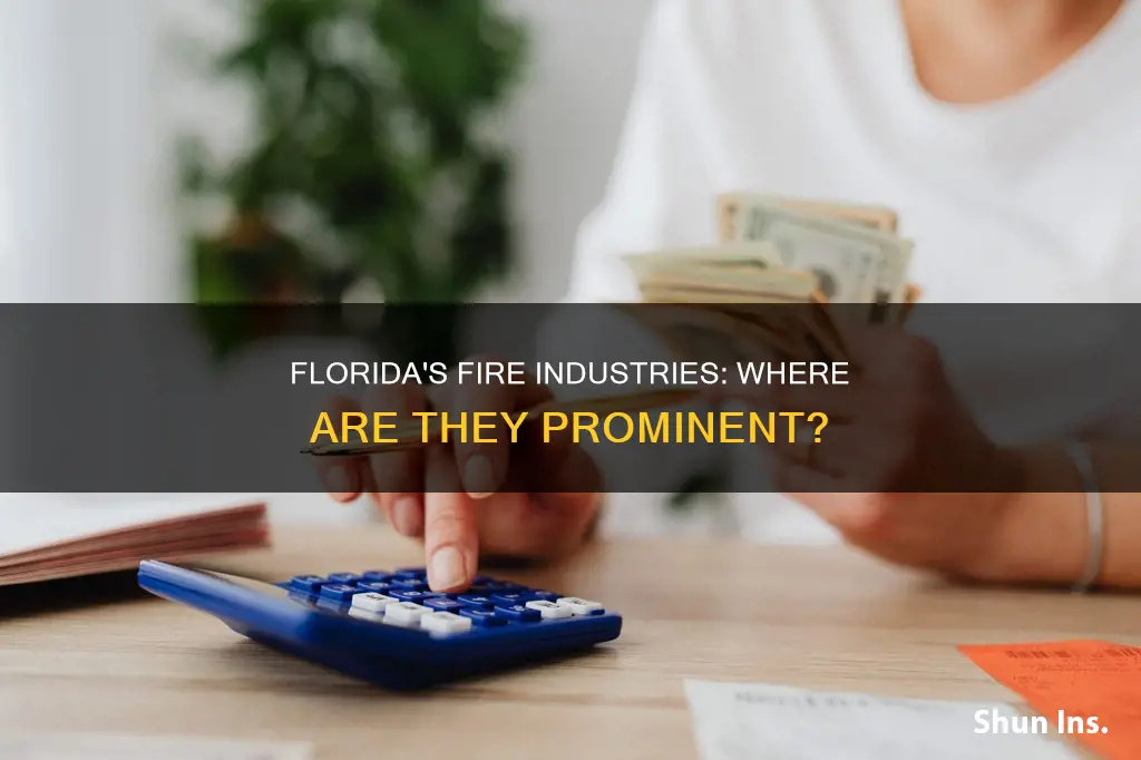 where in Florida is finance insurance and real estate prominent