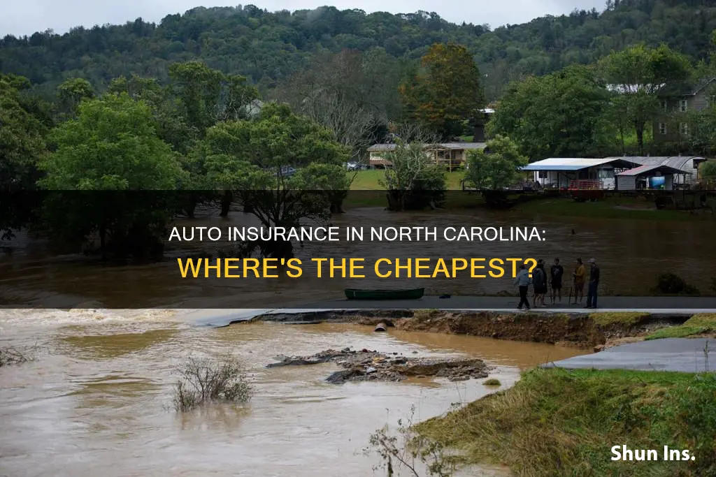 where in north carolina is auto insurance the least expensive