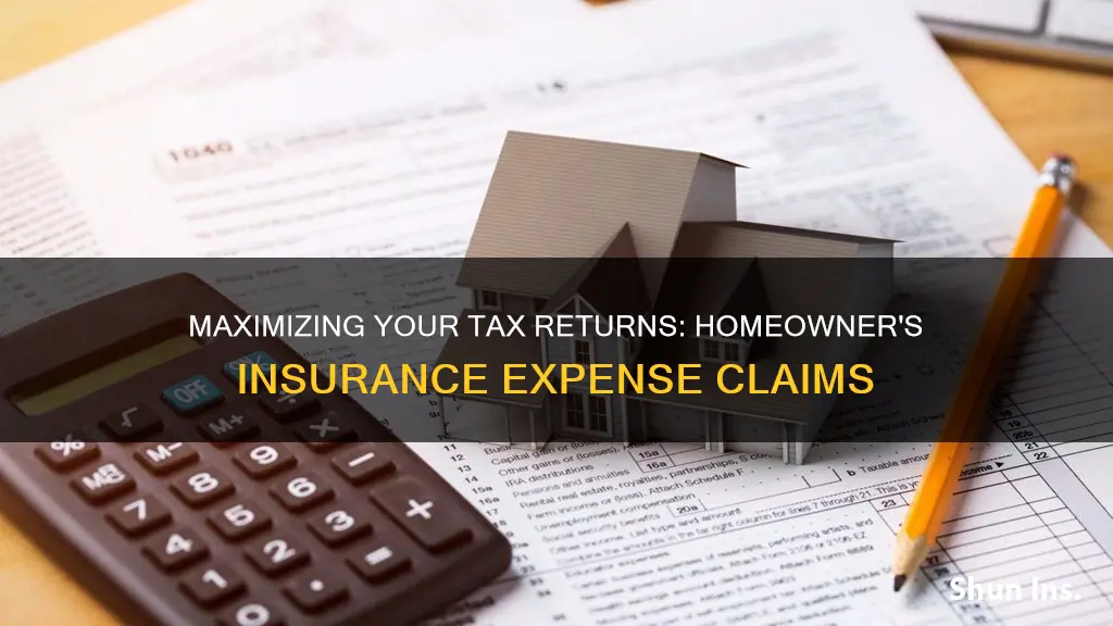 where in tax return do you put homeowners insurance expense