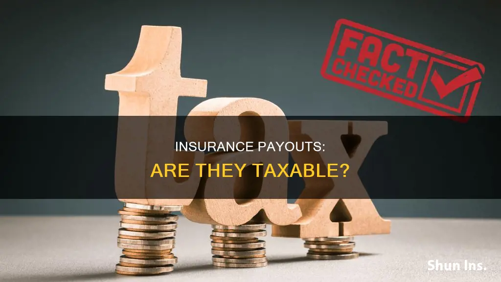 where is insurance payout reported for tax purposes