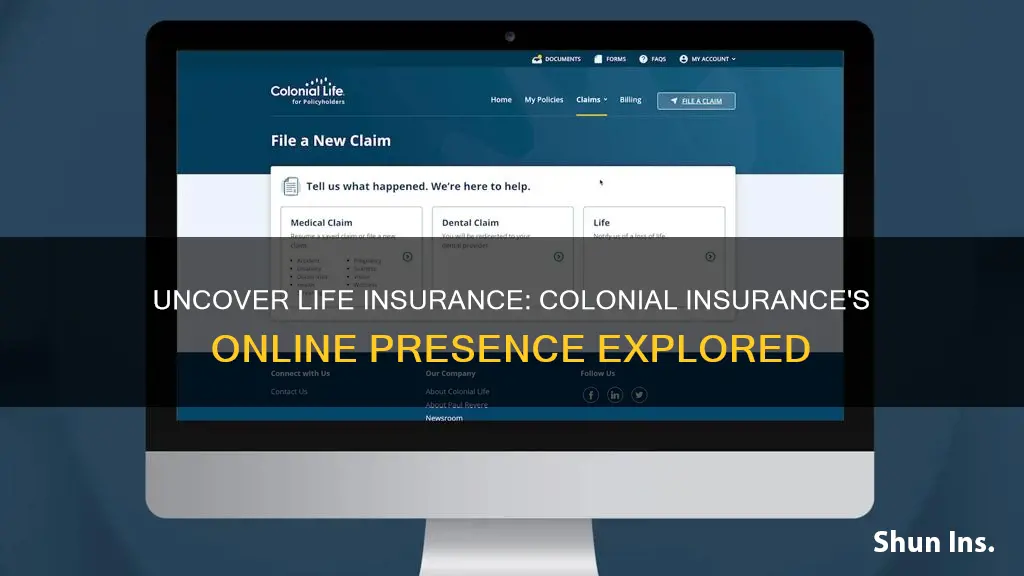 where is life insurance on colonial insurance website