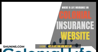 Colonial Insurance: Locating Life Insurance on Their Website