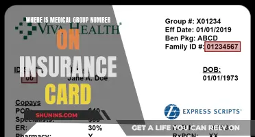 Finding Your Medical Group Number on Insurance Card