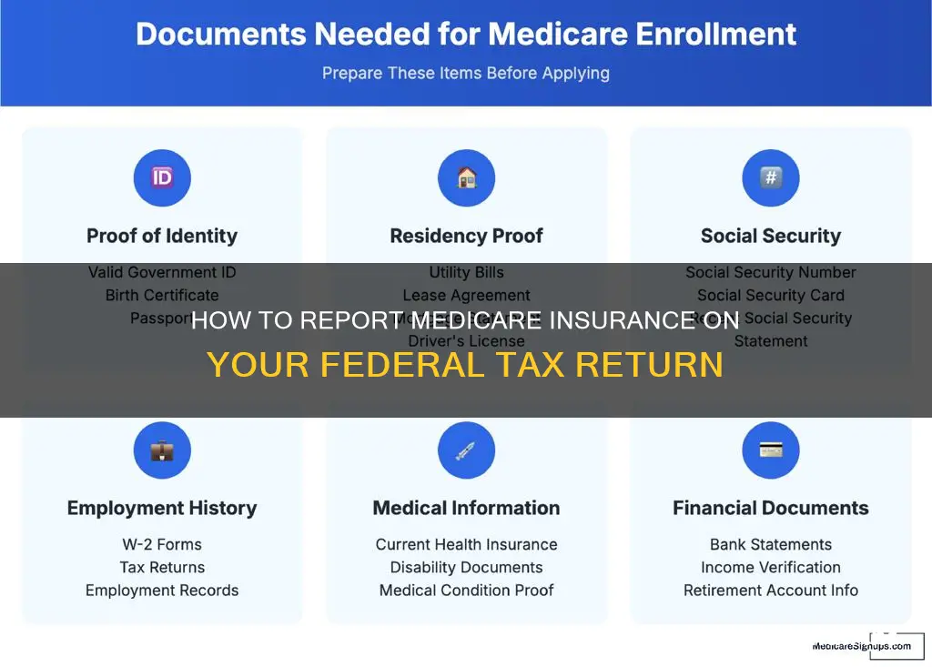 where is medicare insurance participation shown on federal tax return