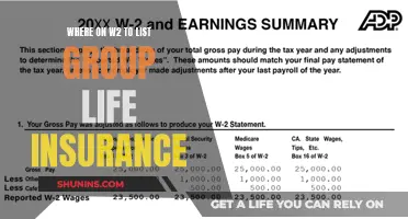 Life Insurance: Group Coverage on Your W2