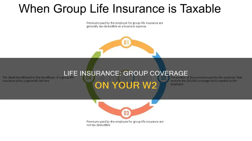 where on w2 to list group life insurance