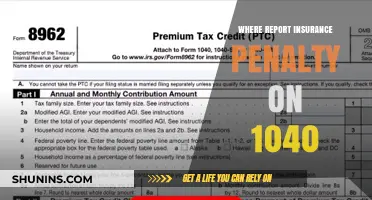 How to Report Your Insurance Penalty on Your 1040 Tax Form