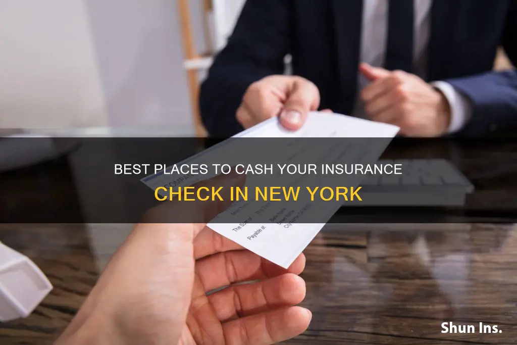 where to cash a check from ny insurance ck