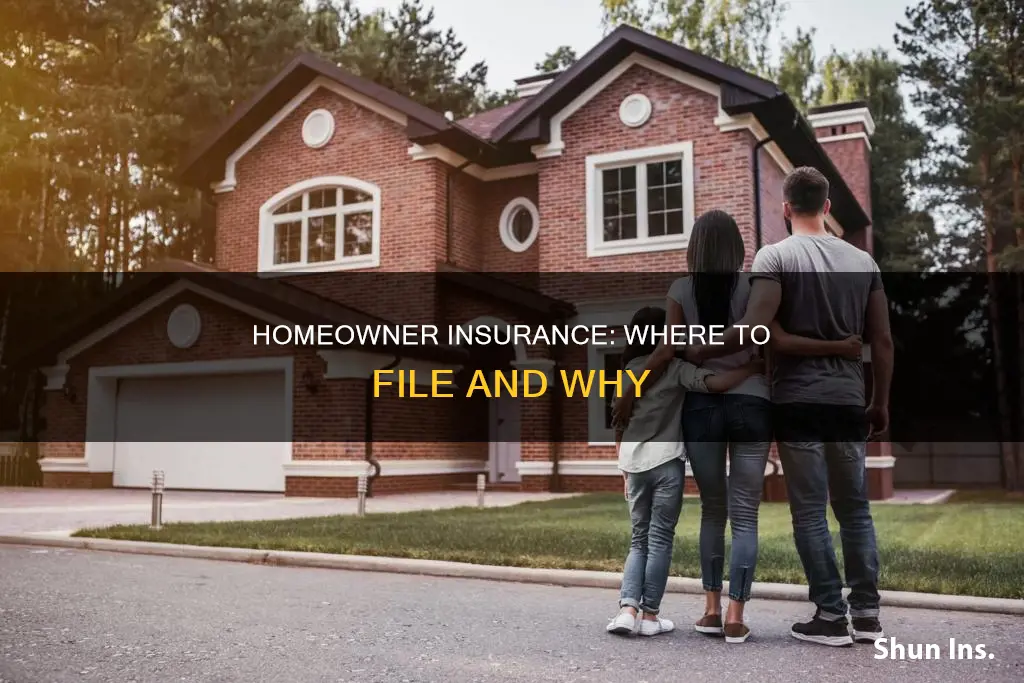 where to file homeowner insurance